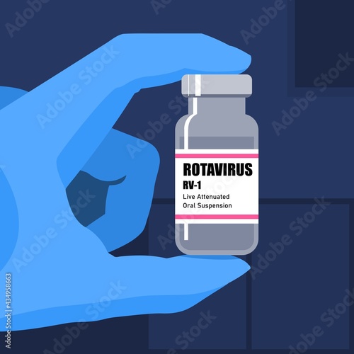 Rotavirus vaccine bottle