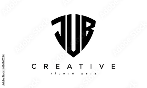 JUB letter creative  logo with shield photo