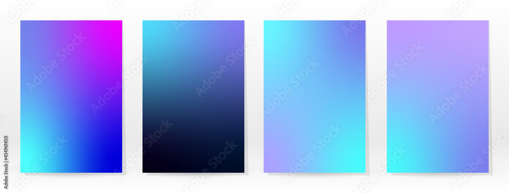 Minimal Poster. Pastel Soft. Blue Gradient Set. Minimal Poster. Pastel Soft. Blue Gradient Set.