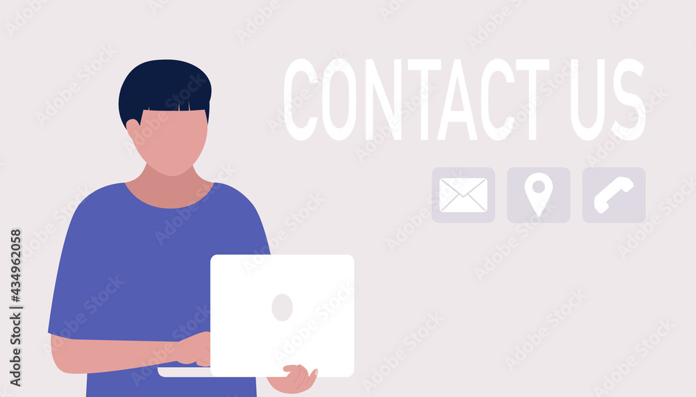 Contact us concept