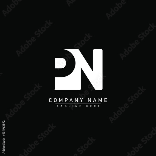 Initial Letter PN Logo - Simple Business Style Logo