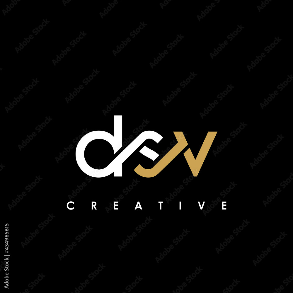 DSV Letter Initial Logo Design Template Vector Illustration DSV Letter Initial Logo Design Template Vector Illustration