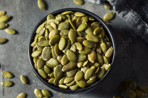 Raw Green Organic Pumpkin Seeds photo