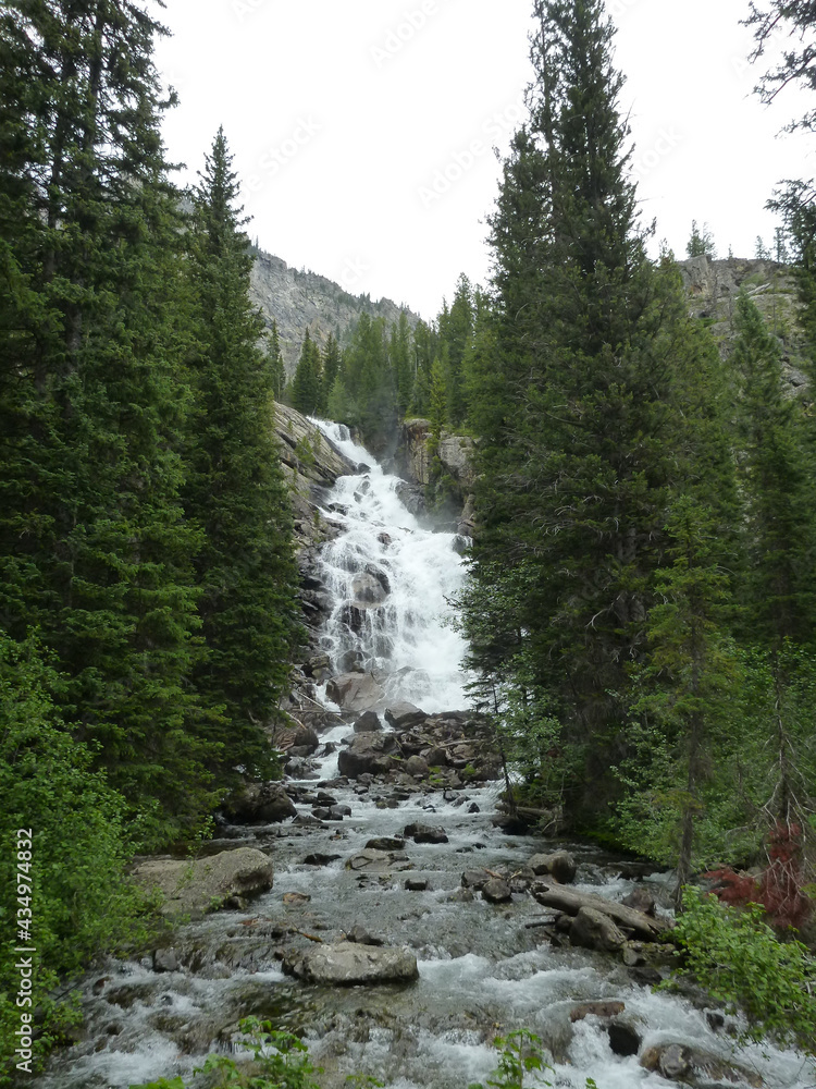 Waterfall near Jenny Lake in Grand Teton National Park