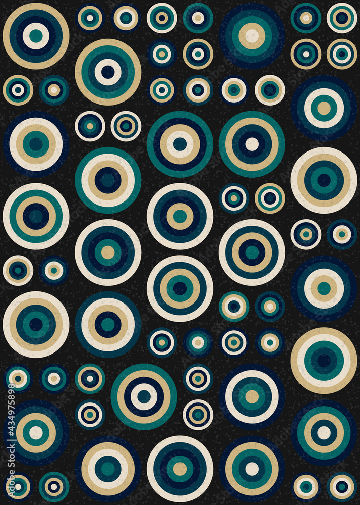 Fototapeta premium Abstract Geometric Pattern generative computational art illustration