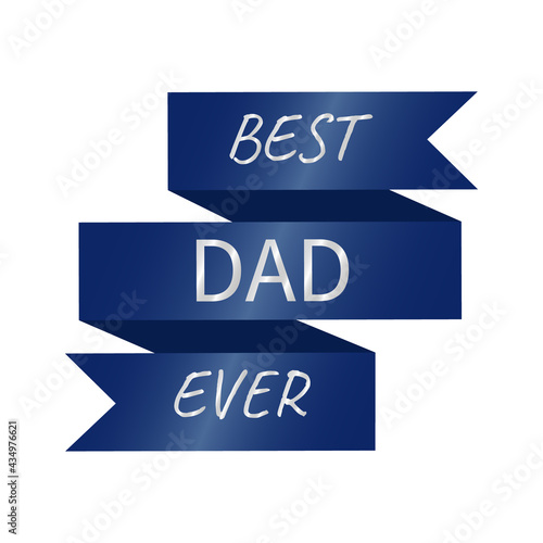 Father's Day logo. Isolated on a white background.