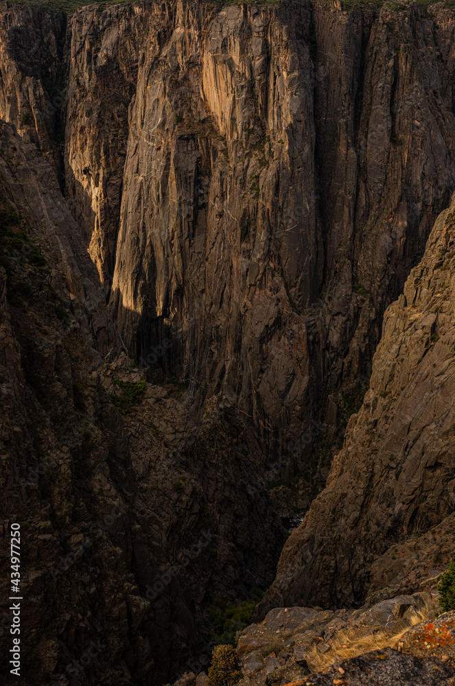Light Casts Over the Deep Canyon Walls
