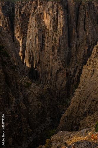 Light Casts Over the Deep Canyon Walls