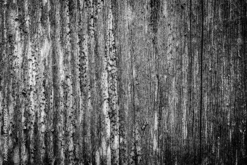 Old and rotten wooden wall. View close up