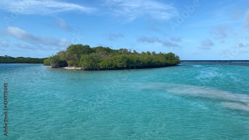 island with turquoise water