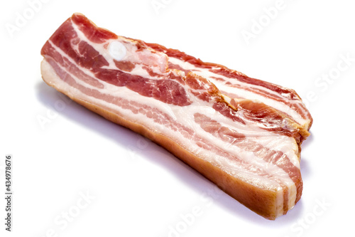 Pork belly isolated on white background