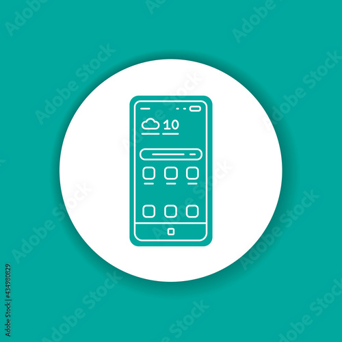 Mobile devices color glyph icon. Pictogram for web page