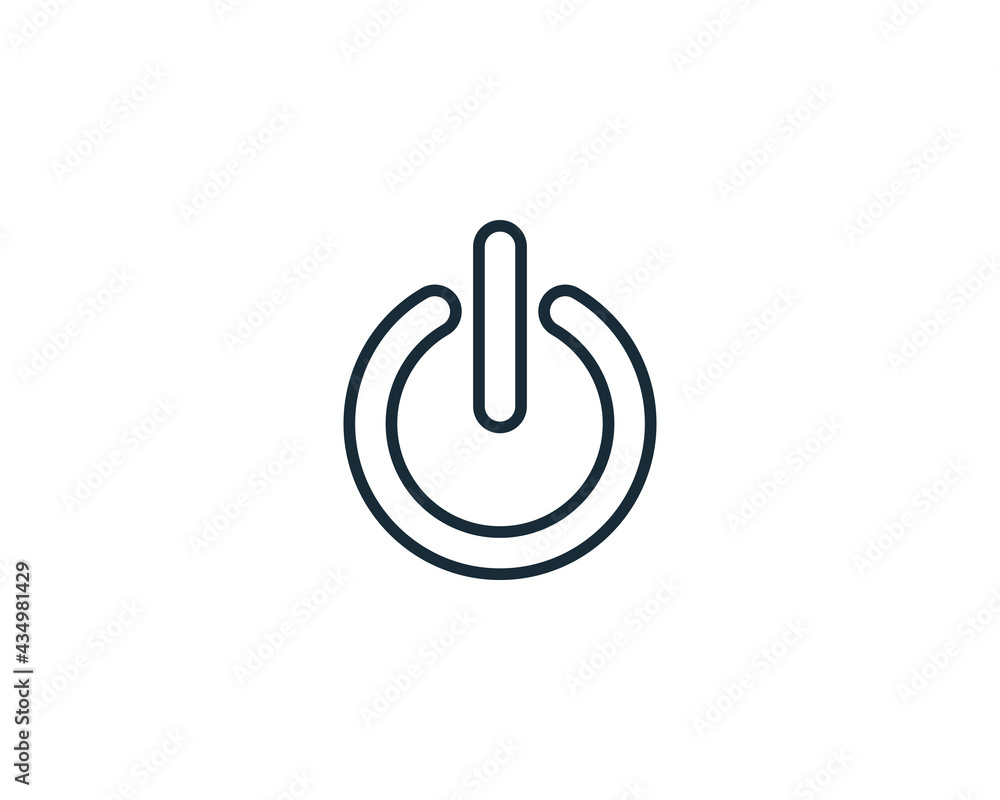 Power Button Icon Design Template Elements Power Button Icon Design Template Elements