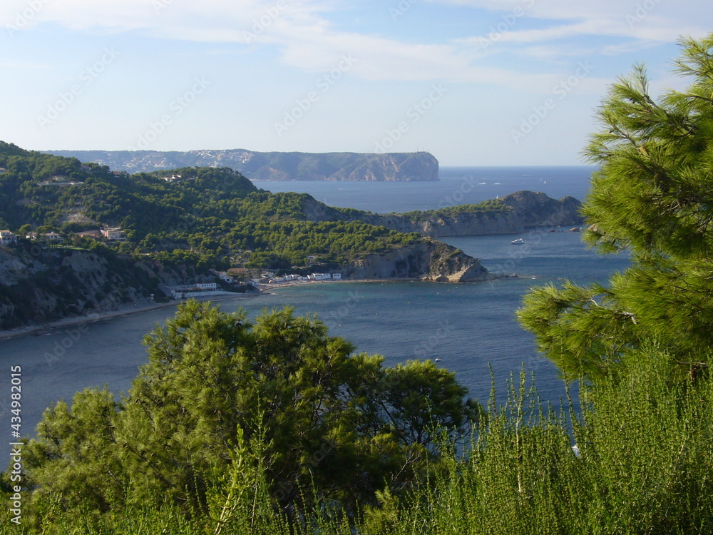 Obraz premiumCala Portixol, Jávea, Alicante, Costa Blanca, ESPAÑA 