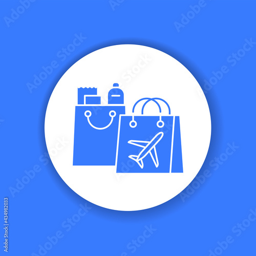 Passengers are sitting in the seats on the plane color glyph icon. Pictogram for web page, mobile app, promo. UI UX GUI design element.