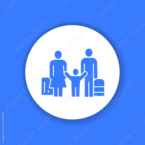 Passengers are sitting in the seats on the plane color glyph icon. Pictogram for web page, mobile app, promo. UI UX GUI design element.