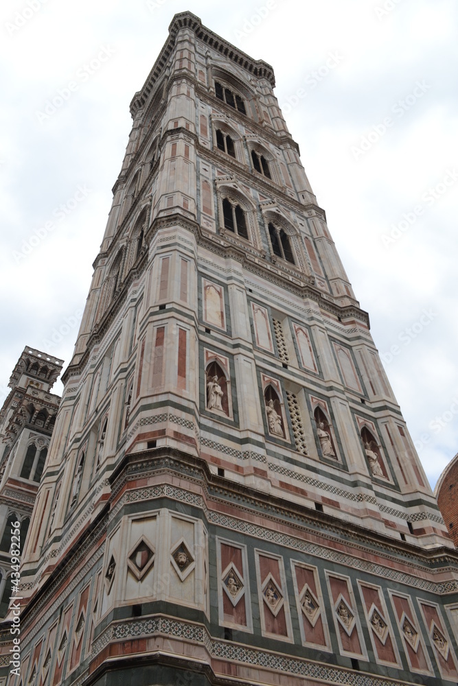 Torre Campanaria de Giotto, Florencia, Italia.