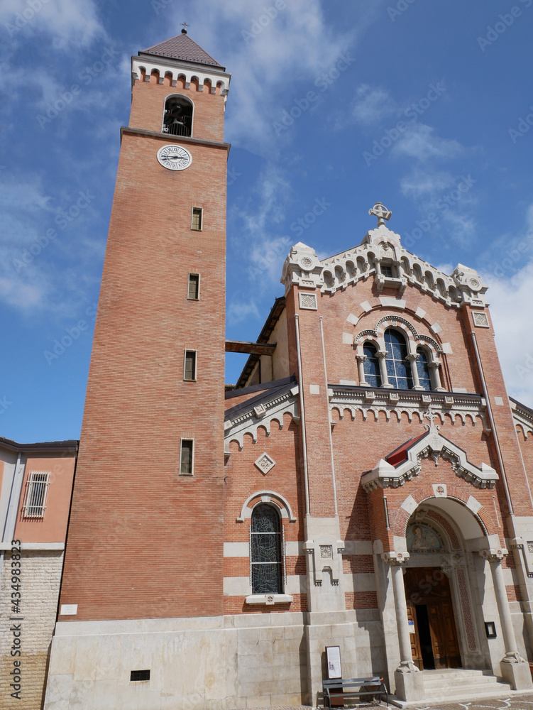 Rivisondoli - Abruzzo - Church of San Nicola di Bari, symbol of the characteristic mountain village