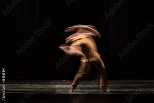 The abstract movement of the dance