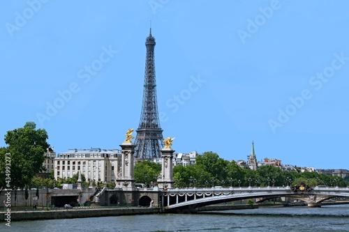 Paris skyline with River Seine and Alexander Bridge © Spiroview Inc.