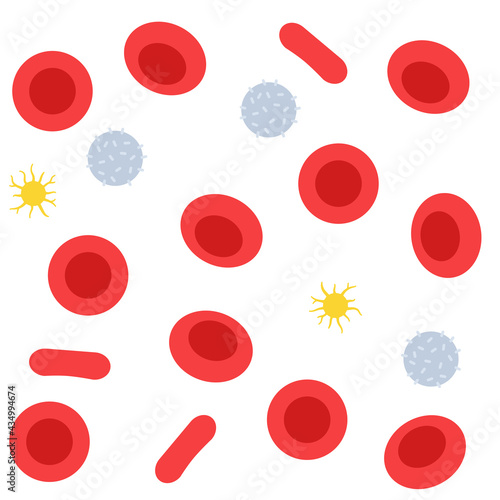 Blood structure concept