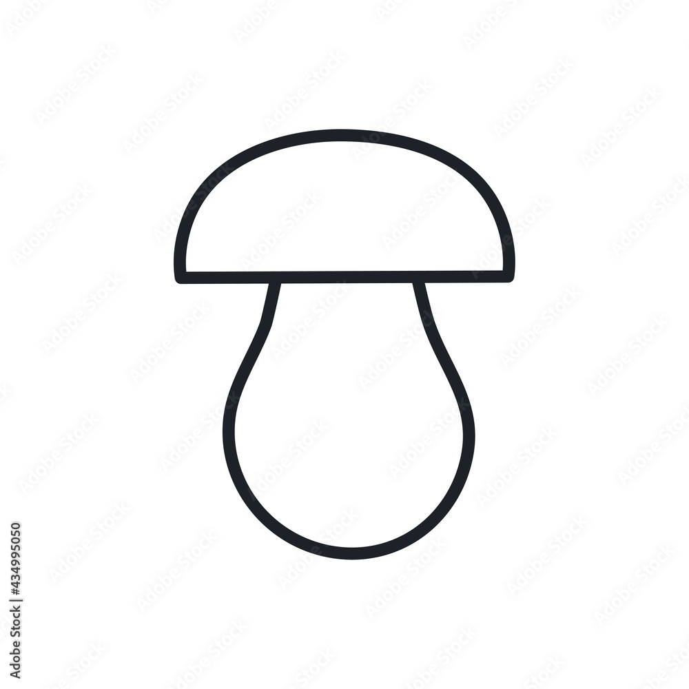 Porcini cep icon. Vector isolated linear icon contour shape outline. Thin line. Modern glyph design. Mushrooms. Food ingredients. Porcini cep icon. Vector isolated linear icon contour shape outline. Thin line. Modern glyph design. Mushrooms. Food ingredients.