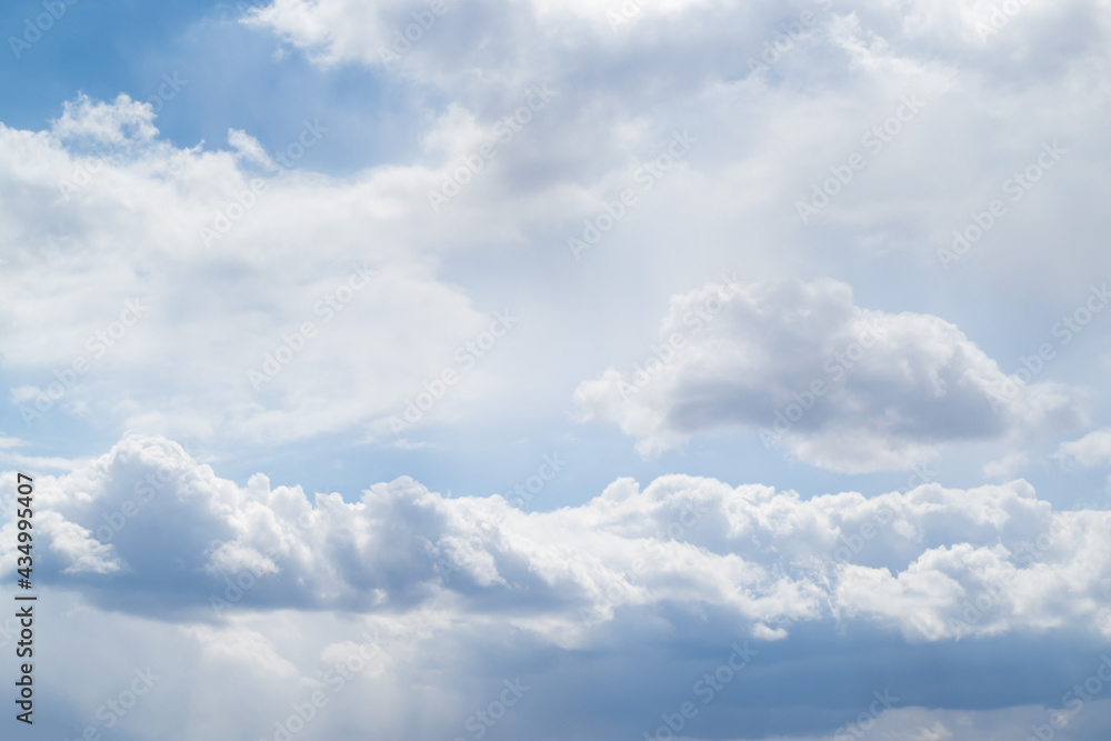 Blue sky with beautiful cumulus clouds, background Blue sky with beautiful cumulus clouds, background