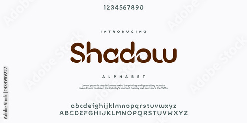 Modern minimal abstract alphabet fonts. Typography technology, electronic, movie, digital, music, future, logo creative font. vector illustration