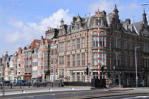 Fototapeta Naklejka Na Ścianę i Meble -  Amsterdam Scheepsgracht View with Historic Buildings
