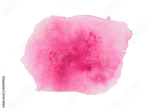 Abstract fill or spot of bright pink colors. Bright pink watercolor background. Spot with soft edges