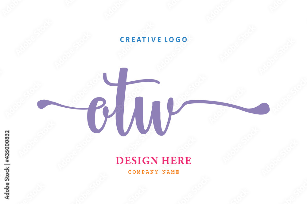 OTW lettering logo is simple, easy to understand and authoritative OTW lettering logo is simple, easy to understand and authoritative
