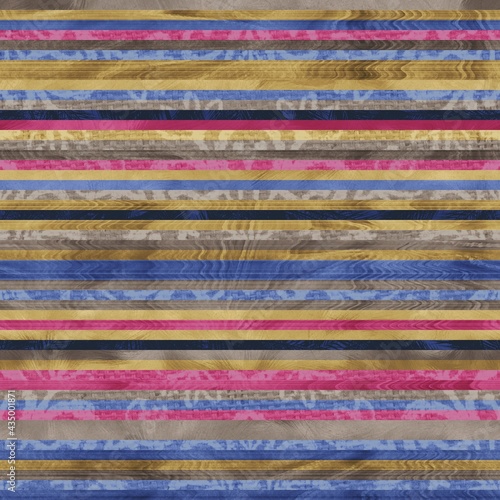Seamless hip vogue random trendy stripe pattern print. High quality illustration. Detailed patterned strips of color. Luxury fashion or interior design print for surface design. Intricate posh style.