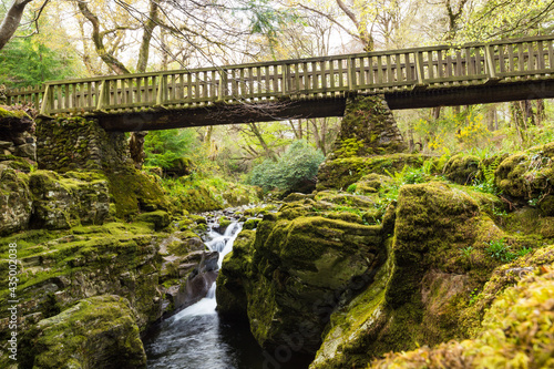 old bridge over stream 