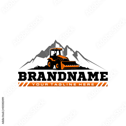 Excavator logo template, Perfect for businesses related to construction