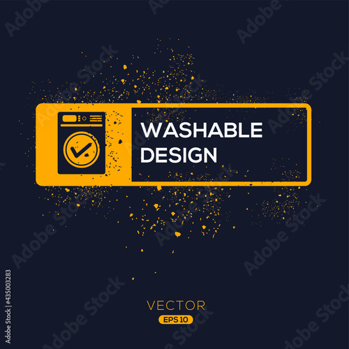 Creative (Washable design) Icon ,Vector sign.	