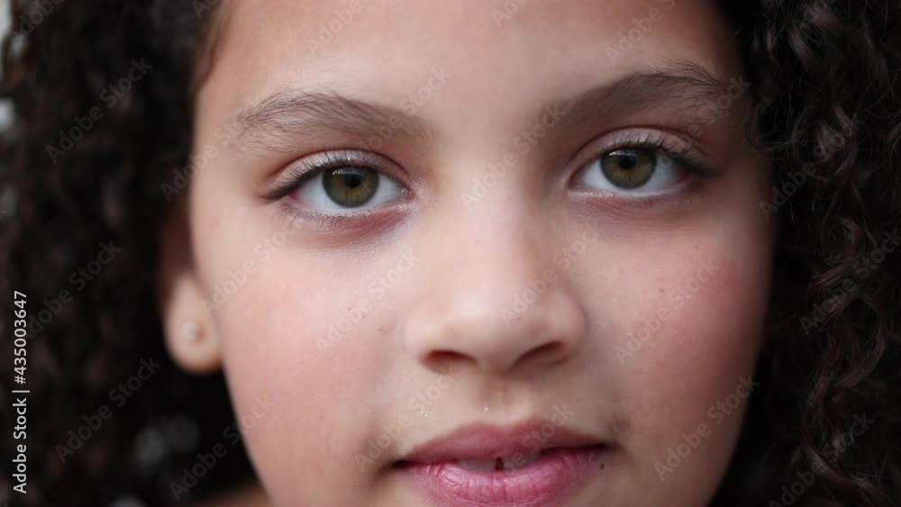Hispanic little child opening eyes smiling. Latina girl kid open eye Hispanic little child opening eyes smiling. Latina girl kid open eye