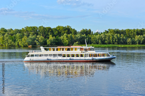 Motor travel river ship