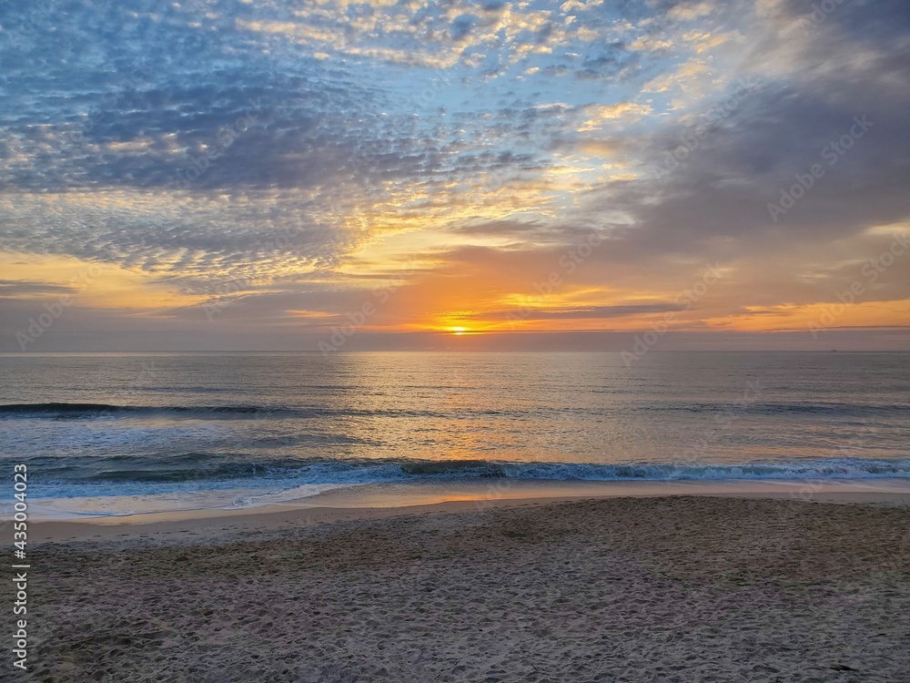 sunset on the beach