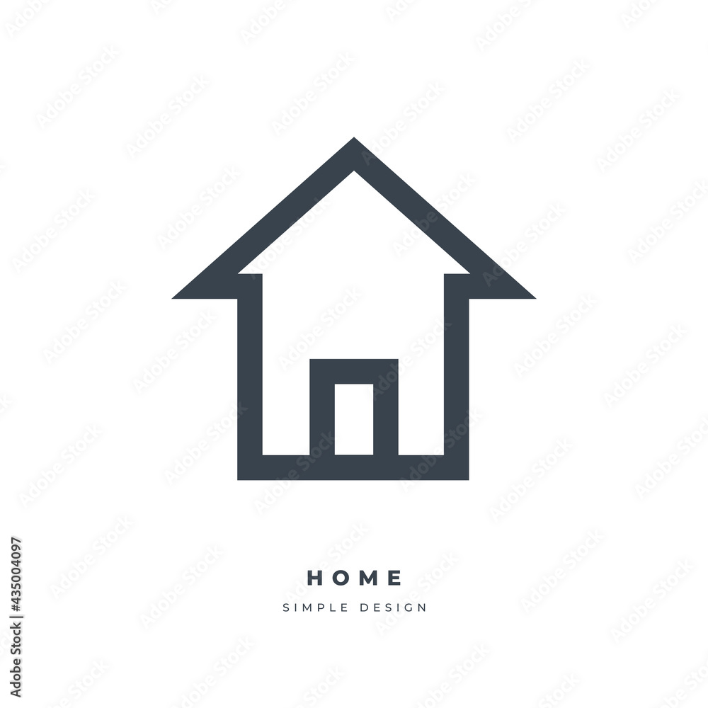 Home thin line icon isolated on white background. Home thin line icon isolated on white background.