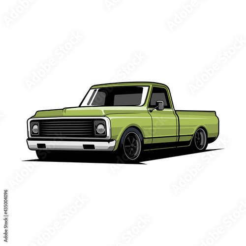 classic pickup vector