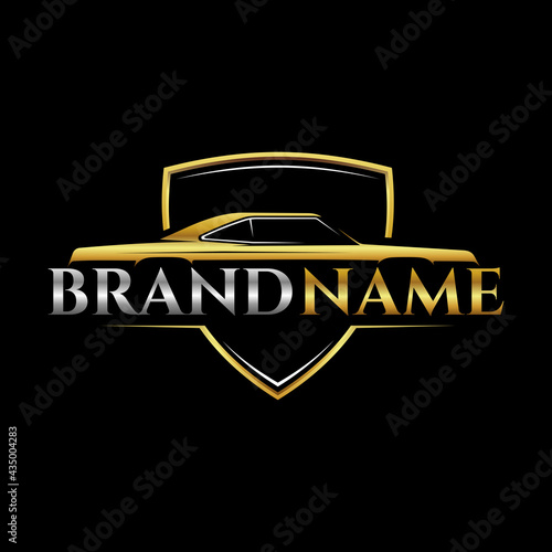 classic car logo template