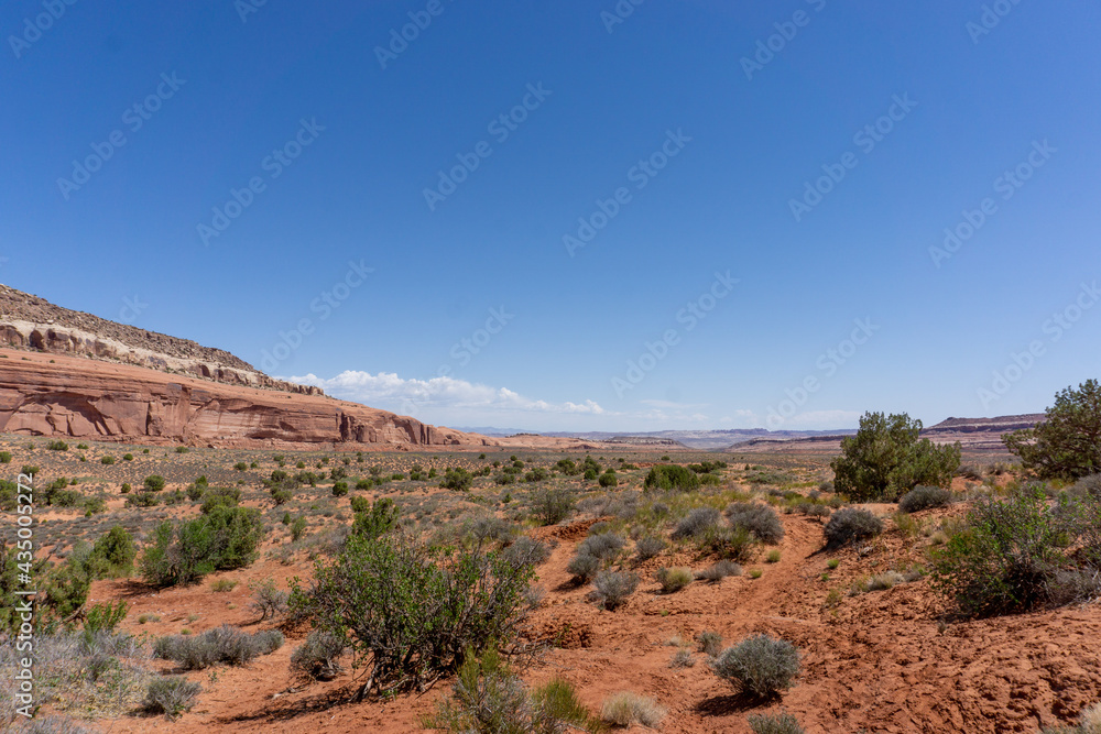 Utah desert campsite outside of Arches national park