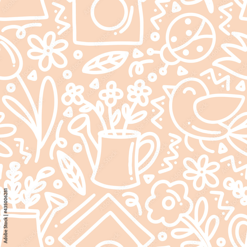 pattern of garden doodle pattern of garden doodle