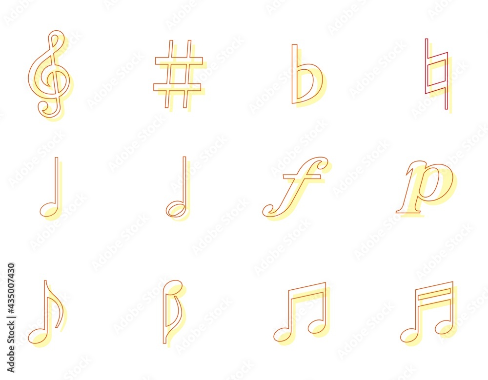 アイコンセット01_30(音楽のいろんな記号セット) アイコンセット01_30(音楽のいろんな記号セット)