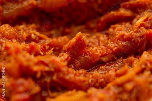 Wallpaper Mural Macro on a zacusca with mackerel fish  Torontodigital.ca