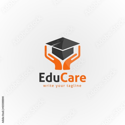 book hand care concept education logo