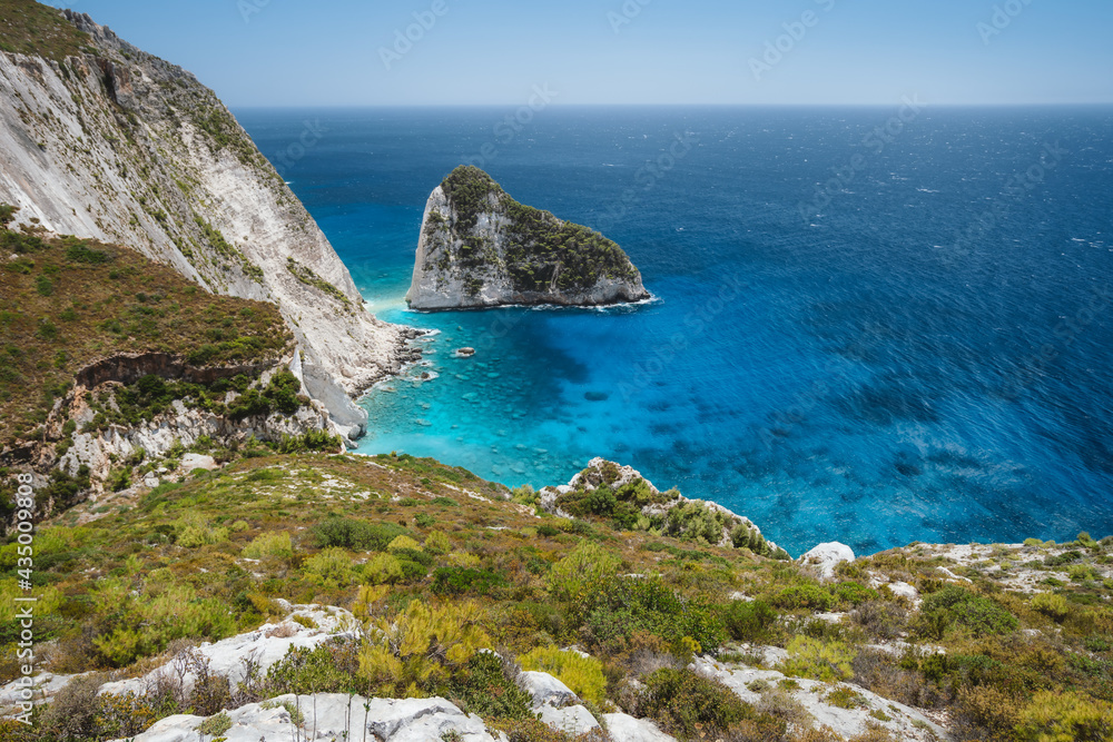 Plakaki Rocks in Ionian Sea - Agalas, Zakynthos Island, Greece
