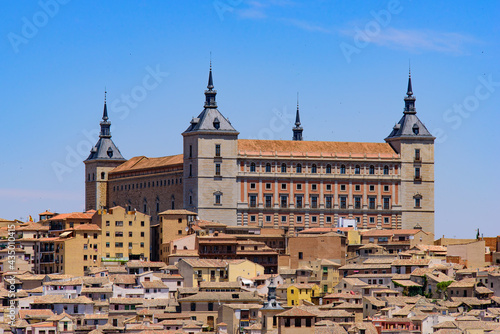 Alcazar of Toledo, a stone fortification in Toledo, Spain
