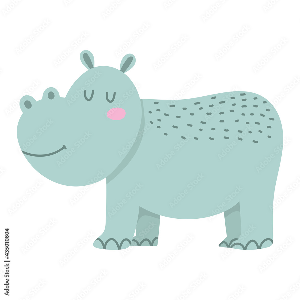 hippo animal cartoon