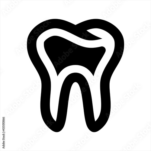 Dental care icon, vector and glyph